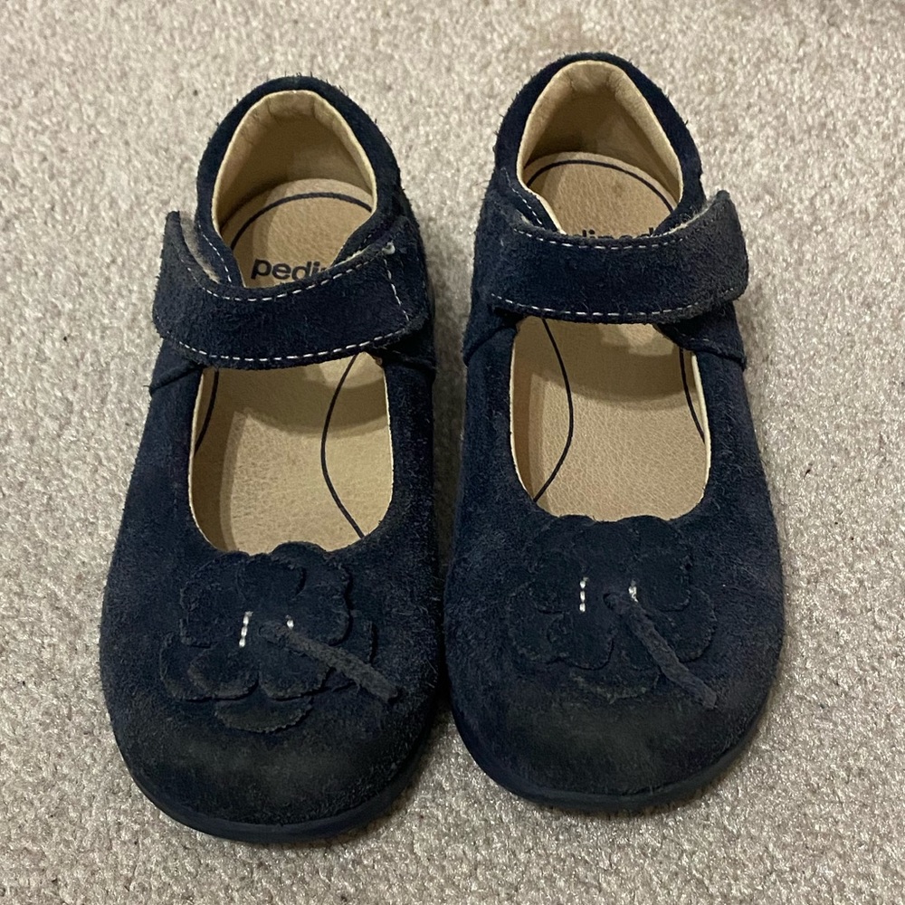 Navy Pediped Mary Janes Size 26